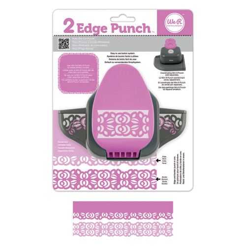 We R Memory Keepers - 2 Edge Punch Border and Corner Punch - Rose