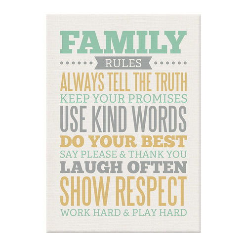 We R Memory Keepers - Art Board - Family Rules