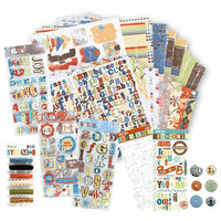 We R Memory Keepers - Paper and Embellishment Kit - Explore, BRAND NEW