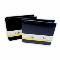 We R Memory Keepers - Classic Leather - 8 x 8 - Post Bound Albums - Set of Two - Black and Navy