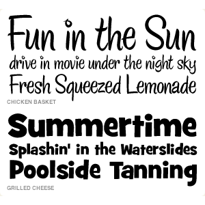 Wishblade - Font Set  - Summer Vacation F4
