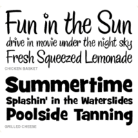 Wishblade - Font Set  - Summer Vacation F4