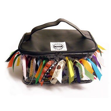 Your Pictured Memories - Pull-Ez Ribbon Purse - Black - Filled with 50 yards of Ribbon - Great for Beginners