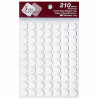 Zva Creative - Adhesive Foam Dots - Permanent - White - 1mm Thickness