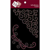 Zva Creative - Self-Adhesive Crystals - Jasmine and Jade - Pink and Rosy, CLEARANCE
