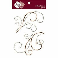 Zva Creative - Self-Adhesive Crystals - Serene Splendor - Champagne and Chocolate, CLEARANCE