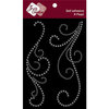 Zva Creative - Self-Adhesive Crystals - Serenity Swirls - Clear, CLEARANCE