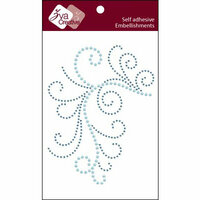 Zva Creative - Self Adhesive Crystals - Enchanting - Soft Blue Crystal and Pearl