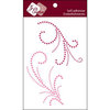 Zva Creative - Self Adhesive Crystals - Pleasure - Hot Pink Crystal and Pearl