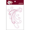 Zva Creative - Self-Adhesive Crystals - Fancy Bird - Pink and Rosy