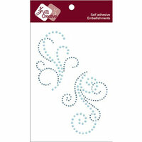 Zva Creative - Self-Adhesive Crystals - Lovely - Soft Blue Crystal and Pearl