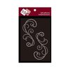 Zva Creative - Self-Adhesive Crystals - Symmetrical Flourishes 3 - Clear