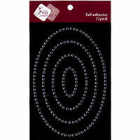Zva Creative - Self-Adhesive Crystals - Oval Frame - Clear, CLEARANCE