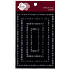 Zva Creative - Self-Adhesive Crystals - Rectangular Frame - Clear, CLEARANCE