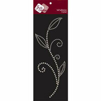 Zva Creative - Self-Adhesive Crystals - Leaved Branch - Meadow Vine - Iridescent, CLEARANCE