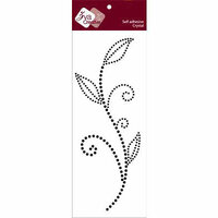 Zva Creative - Self-Adhesive Crystals - Leaved Branch - Meadow Vine - Jet, CLEARANCE