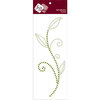 Zva Creative - Self-Adhesive Crystals - Leaved Branch - Meadow Vine - Lime and Olive, CLEARANCE