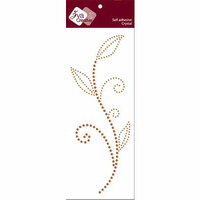 Zva Creative - Self-Adhesive Crystals - Leaved Branch - Meadow Vine - Champagne and Chocolate, CLEARANCE