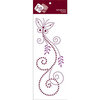 Zva Creative - Self-Adhesive Crystals - Fancy Butterfly - Lavender and Grape