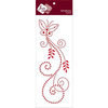 Zva Creative - Self-Adhesive Crystals - Fancy Butterfly - Red, CLEARANCE