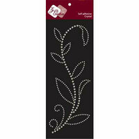 Zva Creative - Self-Adhesive Crystals - Leaved Branch - Rainy Vine - Clear, CLEARANCE