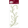 Zva Creative - Self-Adhesive Crystals - Leaved Branch - Rainy Vine - Olive Crystal and Pearl, CLEARANCE