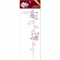 Zva Creative - Self Adhesive Crystals - Glory - Grape Crystal and Pink Pearl