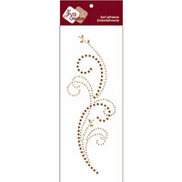 Zva Creative - Self-Adhesive Crystals - Triumph - Champagne and Chocolate