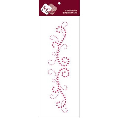 Zva Creative - Self-Adhesive Crystals - Imperial - Pink and Rosy