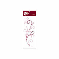 Zva Creative - Self-Adhesive Crystals - Flourishing - Pink and Grape