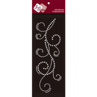 Zva Creative - Self Adhesive Crystals - Flourish 18 - Clear