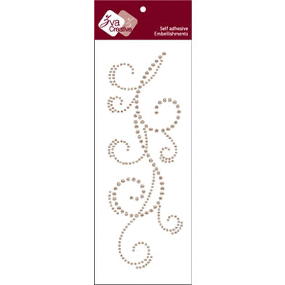 Zva Creative - Self Adhesive Pearls - Flourish 18 - Taupe