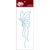 Zva Creative - Self Adhesive Crystals and Pearls - Butterfly Flourish - Ice Blue Crystals and Soft Blue Pearls