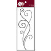 Zva Creative - Self-Adhesive Crystals - Magnifique Flourish - Jet, CLEARANCE