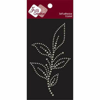 Zva Creative - Self-Adhesive Crystals - Leafy Branch - Forest Vine - Clear, CLEARANCE
