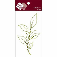 Zva Creative - Self-Adhesive Crystals - Leafy Branch - Forest Vine - Lime Olive, CLEARANCE