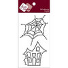 Zva Creative - Self-Adhesive Crystals - Spider Web and Spooky House - Jet, CLEARANCE