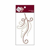 Zva Creative - Self-Adhesive Crystals - Flourish 10 - Champagne and Chocolate