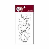 Zva Creative - Self-Adhesive Crystals - Flourish 13 - Smoke