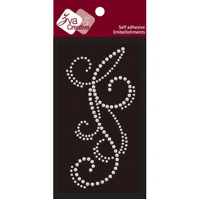 Zva Creative - Self Adhesive Pearls - Flourish 20 - White