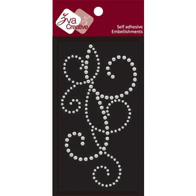 Zva Creative - Self Adhesive Pearls - Flourish 21 - White