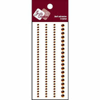 Zva Creative - Self-Adhesive Crystals - Basic Lines - Chocolate, CLEARANCE