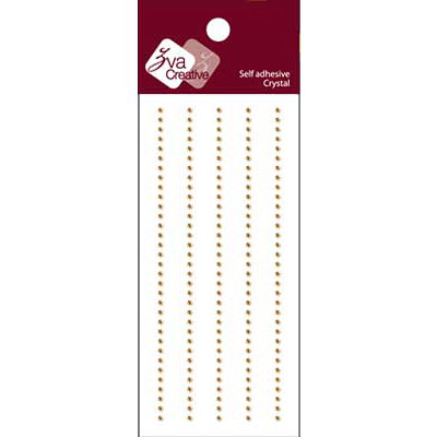 Zva Creative - Self-Adhesive Crystals - Basic Lines - .2 cm - Champagne, CLEARANCE