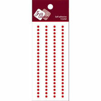 Zva Creative - Self-Adhesive Crystals - Basic Lines - .3 cm - Red, CLEARANCE