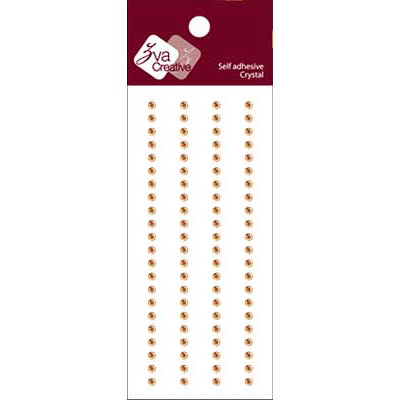 Zva Creative - Self-Adhesive Crystals - Basic Lines - .3 cm - Champagne, CLEARANCE