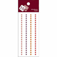 Zva Creative - Self-Adhesive Crystals - Basic Lines - .3 cm - Pink Lavender Orange and Red, CLEARANCE