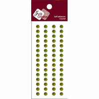 Zva Creative - Self-Adhesive Crystals - Basic Lines - .5 cm - Olive, CLEARANCE