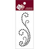 Zva Creative - Self-Adhesive Crystals - Small Flourish 1 - Jet