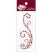 Zva Creative - Self-Adhesive Crystals - Small Flourish 1 - Red