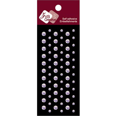 Zva Creative - Self-Adhesive Crystals - Dots - Iridescent